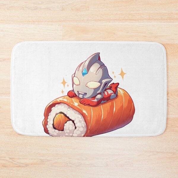 Item preview, Chibi Sushi Nigiri Ultraman Hero Anime Kawaii designed and sold by CarlosBender.
