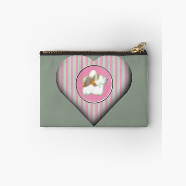 Item preview, Soft Flower from the Heart Shaped Abstract Garden in Stripes designed and sold by cremedecolor.