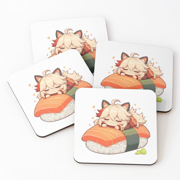 Item preview, Game Chibi Sushi Maki Kazuha Genshin Impact Kawaii designed and sold by CarlosBender.