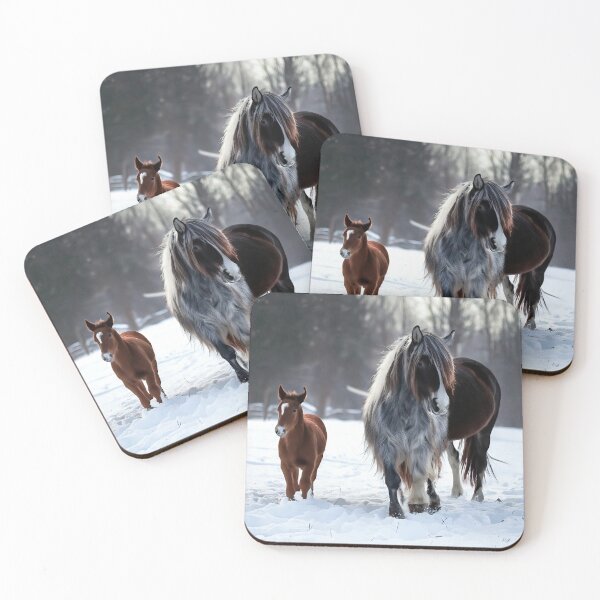 Item preview, Horses in the snow running  designed and sold by RobynPeters1836.
