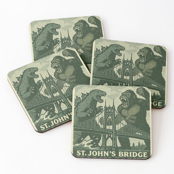 Item preview, St. John’s Bridge Kaiju Fight designed and sold by TD23PDX.