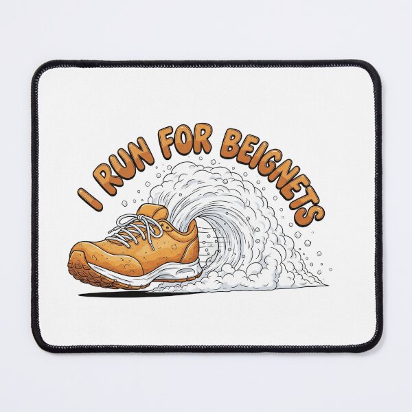 Item preview, I Run For Beignets Funny Running Shirt designed and sold by APStyles.