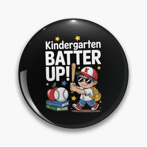 Artikelvorschau, Kindergarten Batter Up Baseball Zurück zur Schule Lehrer entworfen und verkauft von BakeryDozen.