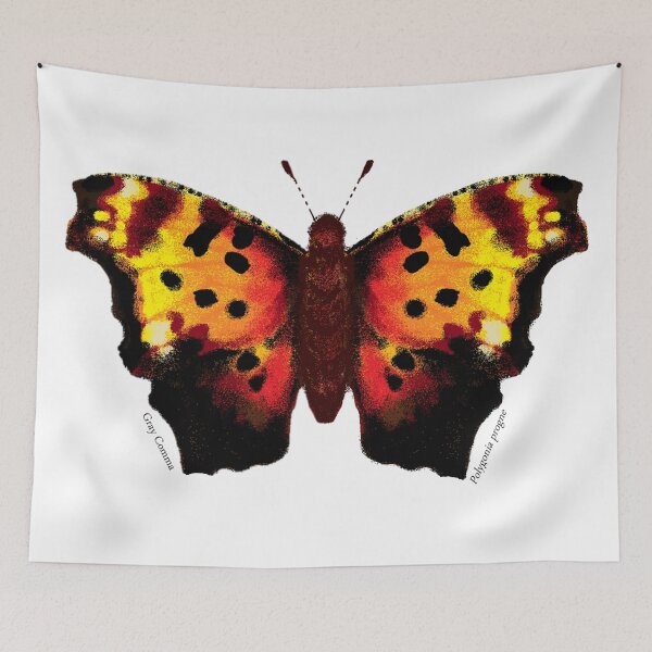 Item preview, Gray Comma Butterfly designed and sold by Pennypaints.