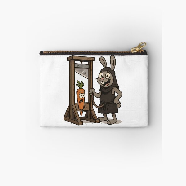 Item preview, Darkly Humorous Bunny Executioner and Doomed Carrot Cartoon designed and sold by optimusprime39.