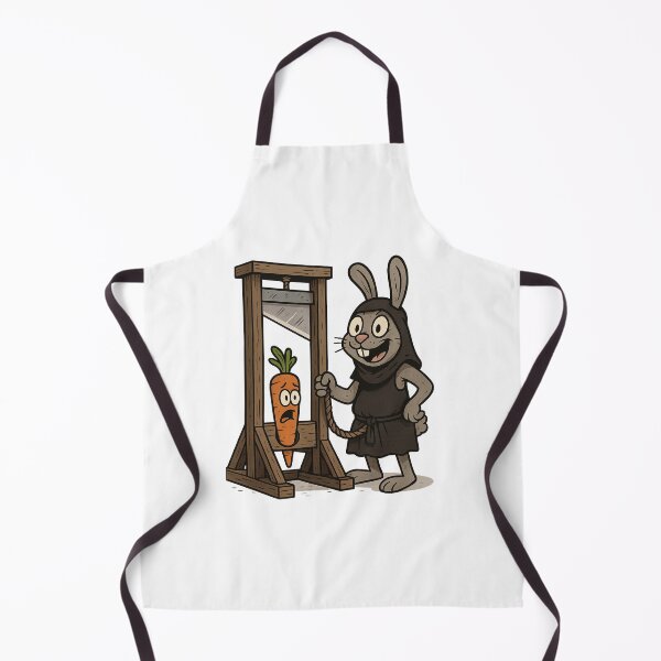 Item preview, Darkly Humorous Bunny Executioner and Doomed Carrot Cartoon designed and sold by optimusprime39.
