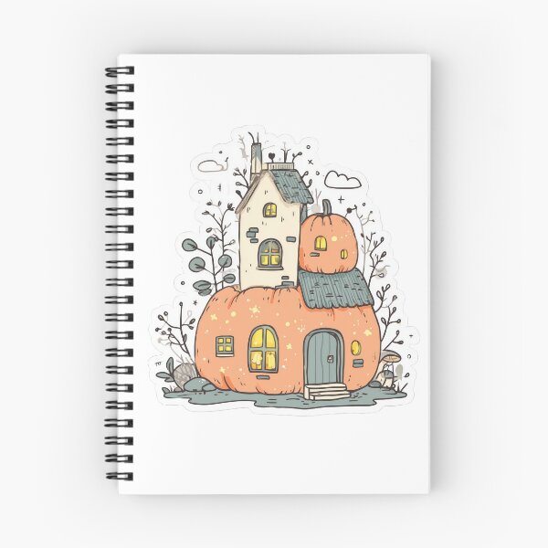 Item preview, Charming pumpkin house with glowing windows and plants designed and sold by DadGenX.