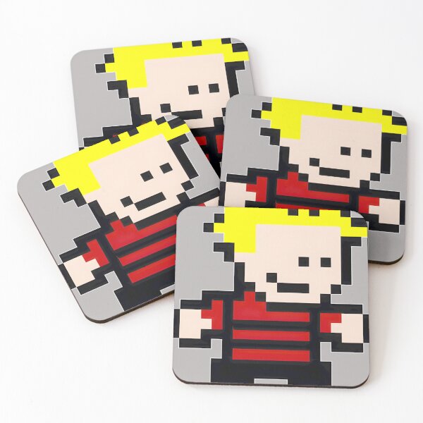 Item preview, Classic Pixel Art Kid with Spiky Yellow Hair and Striped Outfit designed and sold by TJPreuss.