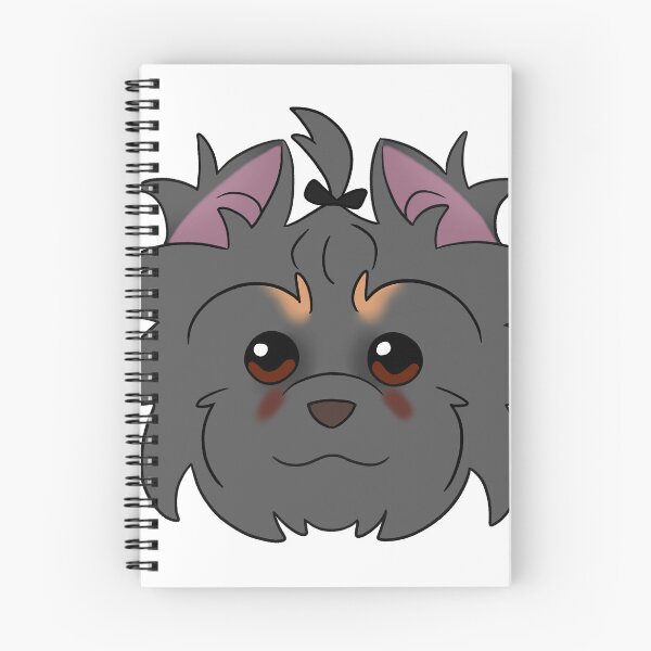 Item preview, Dark Grey Yorkie Light Brown Brows Tear Stains designed and sold by OliRoseArt.