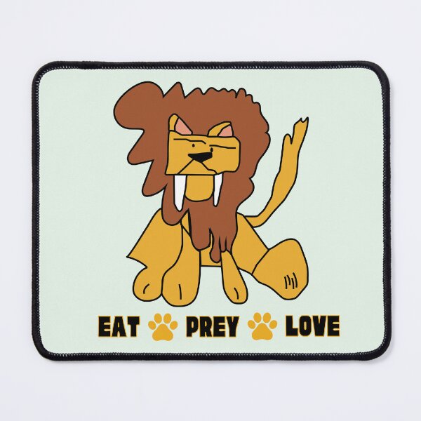 Item preview, Eat Prey Love Yellow Lion by Everything Eli designed and sold by EverythingEli.
