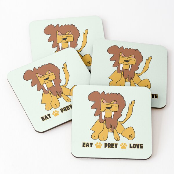 Item preview, Eat Prey Love Yellow Lion by Everything Eli designed and sold by EverythingEli.