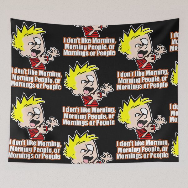 Item preview, I Don't Like Mornings or Morning People - Grumpy Vibe designed and sold by TJPreuss.