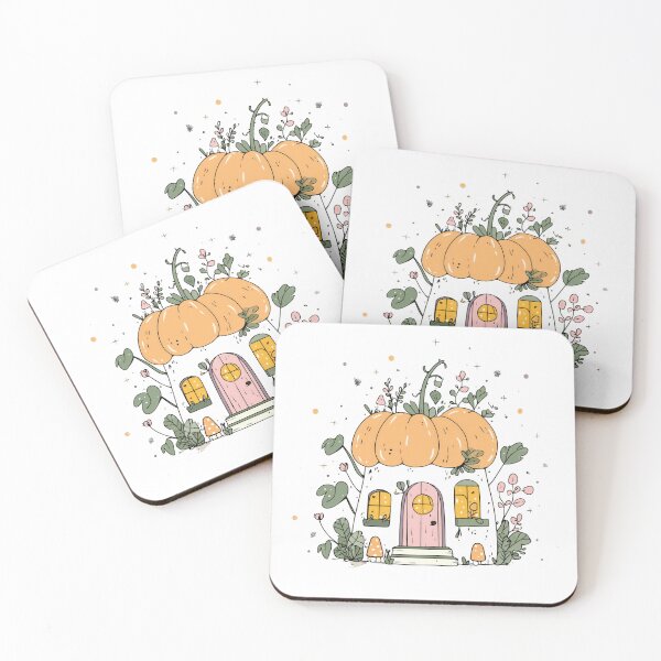 Item preview, Charming pumpkin house with glowing windows illustration designed and sold by DadGenX.
