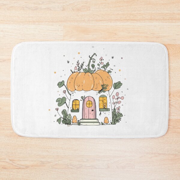 Item preview, Charming pumpkin house with glowing windows illustration designed and sold by DadGenX.