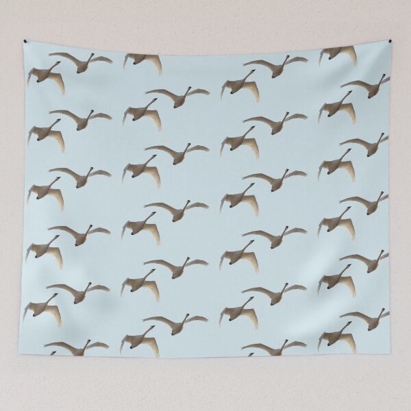 Item preview, Two Tundra Swans In Flight designed and sold by Whisperingpeaks.