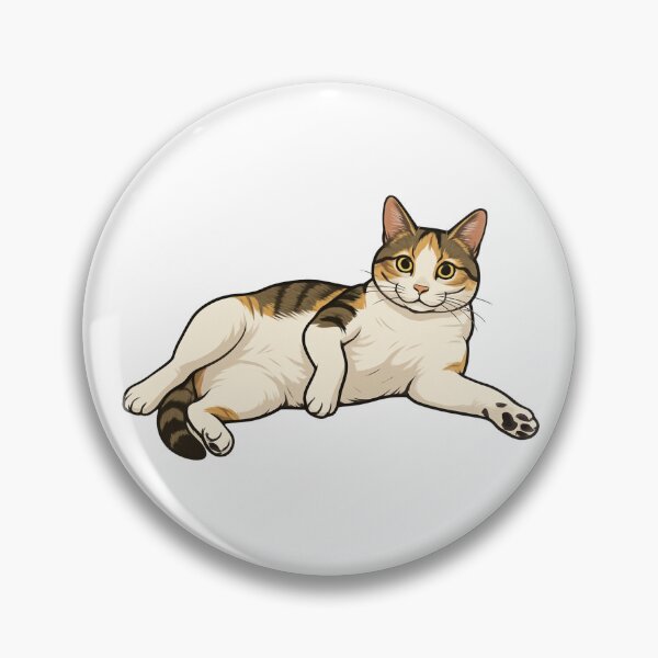 Item preview, Tricolor calico cat lying down adorable designed and sold by Marlië.Art.