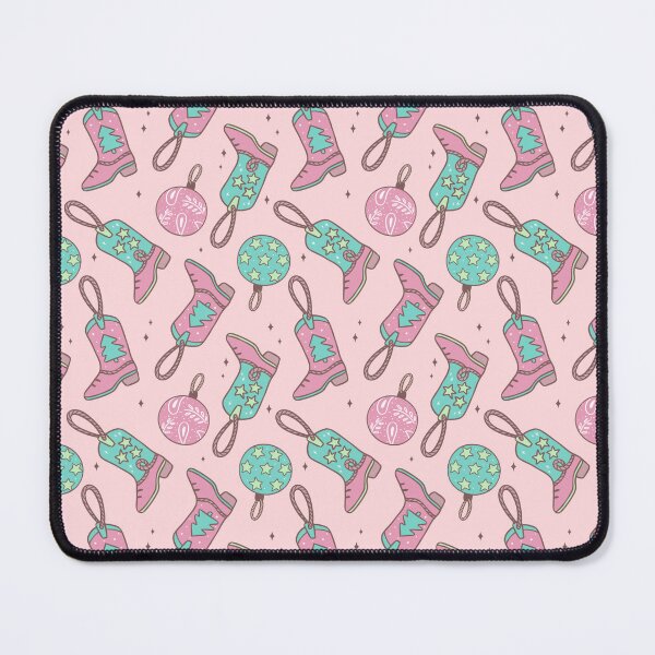 Item preview, Cowgirl Christmas – Pink & Mint Holiday Boots Pattern designed and sold by smeraldosecrets.