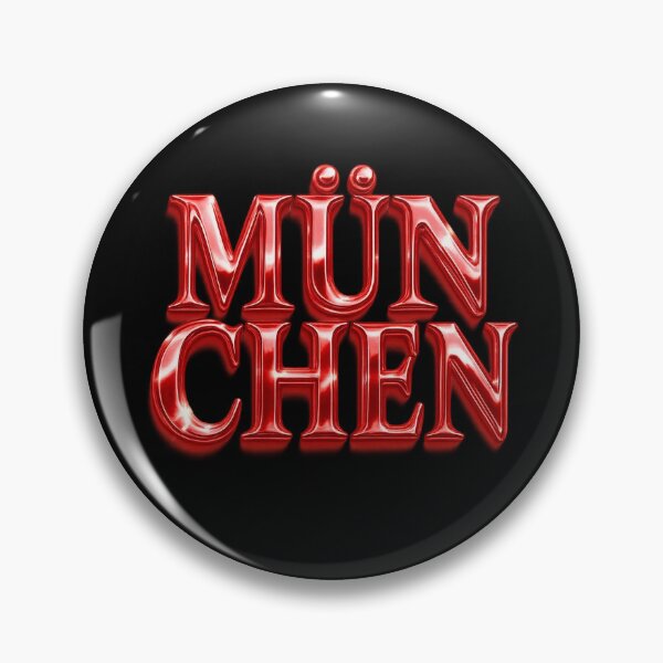 Item preview, München Red Chrome Text Design – Munich Germany City Pride Shirt Tote Hat designed and sold by SeriouslyArtistical.