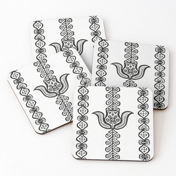 Item preview, Exquisite Warli Folk Art Linear Pattern designed and sold by optimusprime39.