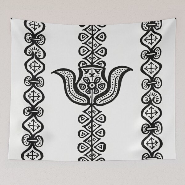 Item preview, Exquisite Warli Folk Art Linear Pattern designed and sold by optimusprime39.
