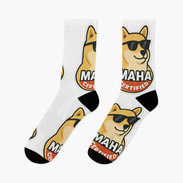 Item preview, Cool Shiba Inu Meme Sticker – MAHA Certified Doggo designed and sold by dictat0rhella.