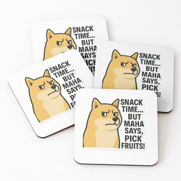 Item preview, Snack Police Shiba Inu Meme Sticker – Pick Fruits, Not Junk! designed and sold by dictat0rhella.