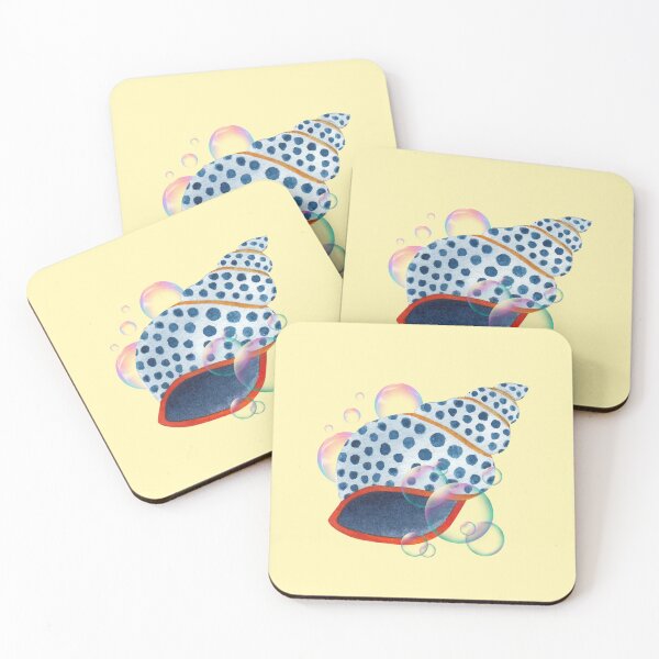 Item preview, Seashell of blue polka designed and sold by andrasdesignssss.