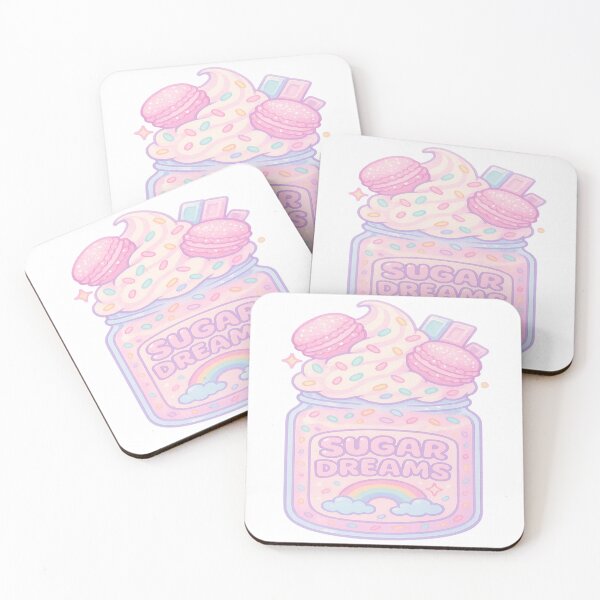 Item preview, ✨ Sugar Dreams Kawaii Aesthetic | Pastel Dessert Y2K Cute Sticker ✨ designed and sold by POD DYNASTY | Original Print On Demand T-Shirt Graphics.