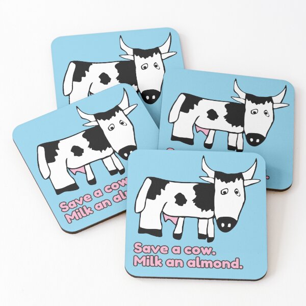 Item preview, Save a Cow Milk an Almond by Everything Eli designed and sold by EverythingEli.