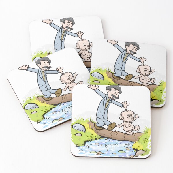 Item preview, Comical Log Bridge Balancing Act Over Stream designed and sold by TobiasCorrea.