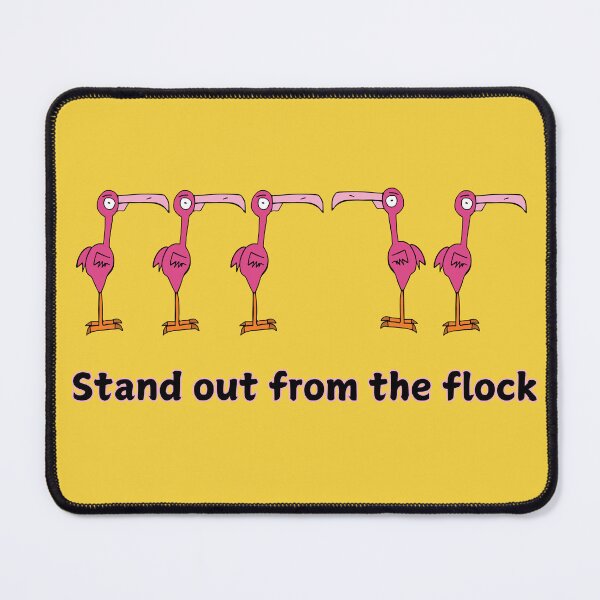 Item preview, Pink Flamingo Stand Out From The Flock by Everything Eli designed and sold by EverythingEli.