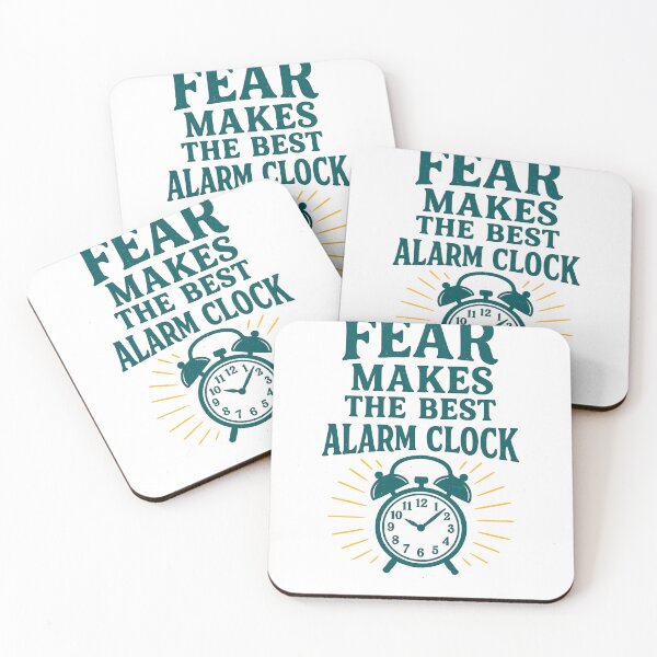 Item preview, Fear Makes the Best Alarm Clock Motivational Logo Design designed and sold by Artivio2025.