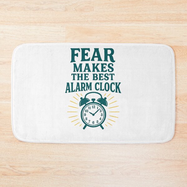 Item preview, Fear Makes the Best Alarm Clock Motivational Logo Design designed and sold by Artivio2025.
