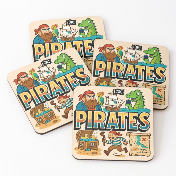 Item preview, Funny Pirates Illustration  designed and sold by Myra365Art.