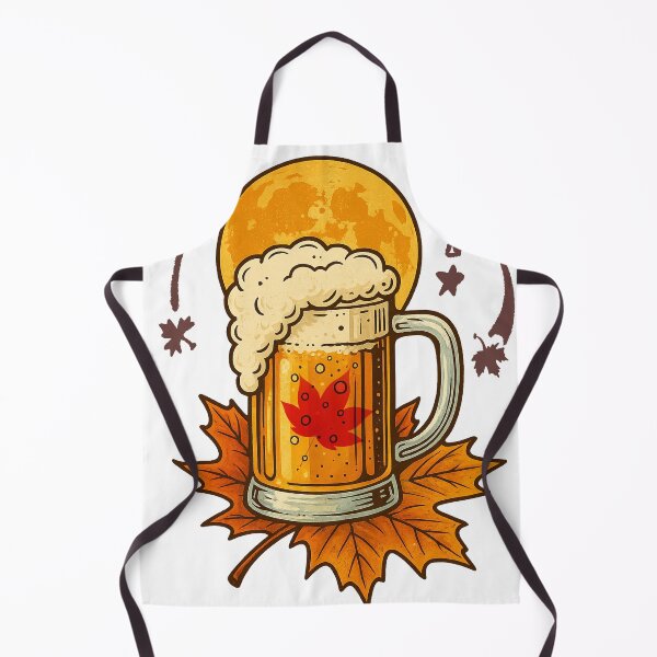 Item preview, Moonlit Beer & Autumn Maple Leaves designed and sold by Apostrophe8.