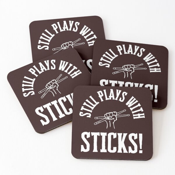 Item preview, Still Plays With Sticks Drummer tee designed and sold by Vivid Mischief.