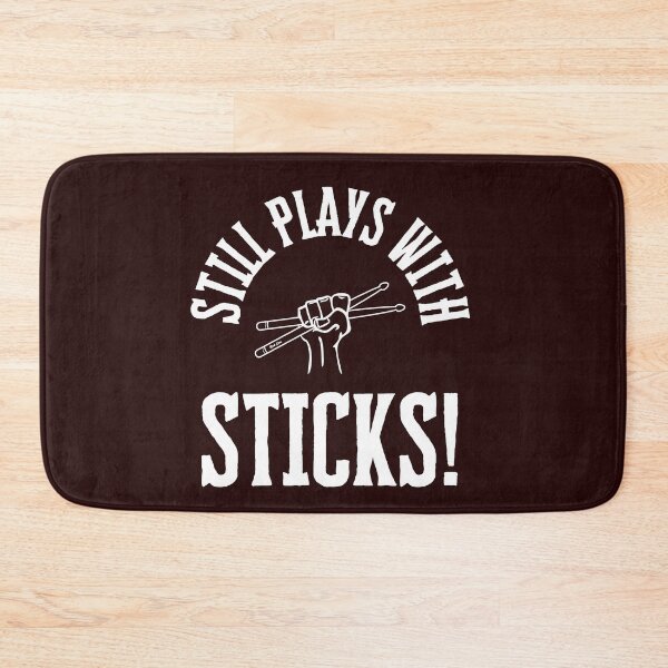Item preview, Still Plays With Sticks Drummer tee designed and sold by Vivid Mischief.