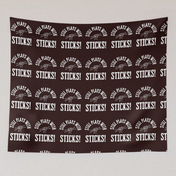 Item preview, Still Plays With Sticks Drummer tee designed and sold by Vivid Mischief.