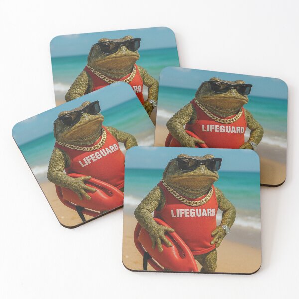 Item preview, funny toad, lifeguard at sea designed and sold by Mauswohn.
