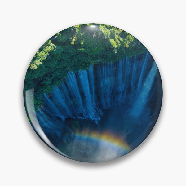 Item preview, Tumpak Sewu Waterfall with Rainbow – East Java Aerial Drone Photography designed and sold by mattryanphoto.