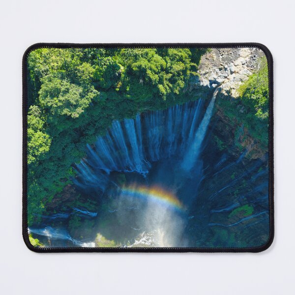 Item preview, Tumpak Sewu Waterfall with Rainbow – East Java Aerial Drone Photography designed and sold by mattryanphoto.