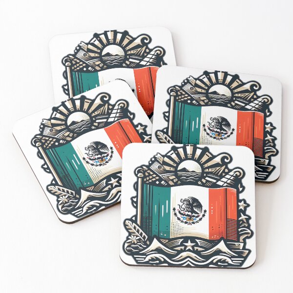 Item preview, mexican flag  designed and sold by NCNGDESIGN.