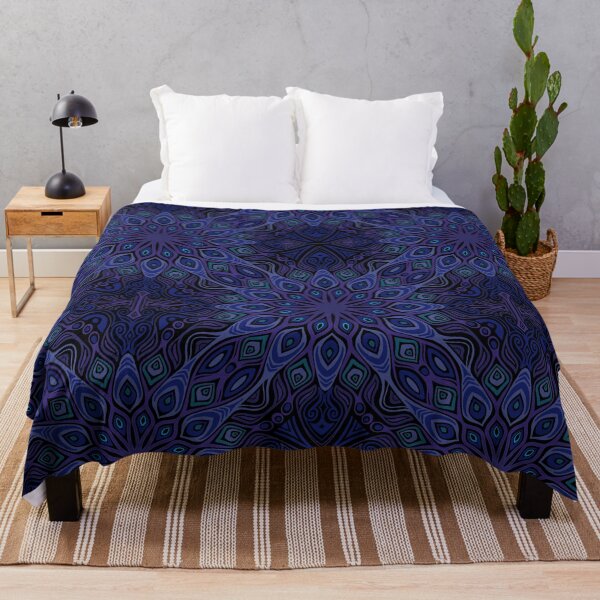 Item preview, Decorative Abstract Peacock Rose Window Pattern designed and sold by Dawn Anthes.