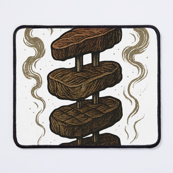 Item preview, Meat Mastery – Badass BBQ Tattoo Fork Design designed and sold by Sabbara.
