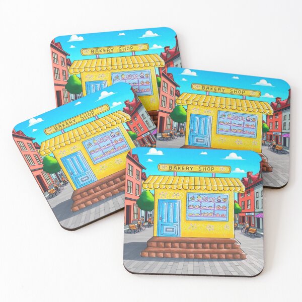 Item preview, A Cute Yellow Bakery Cafe In The City designed and sold by Soxybabe12.