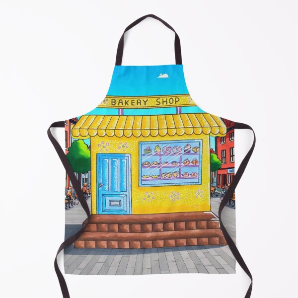 Item preview, A Cute Yellow Bakery Cafe In The City designed and sold by Soxybabe12.