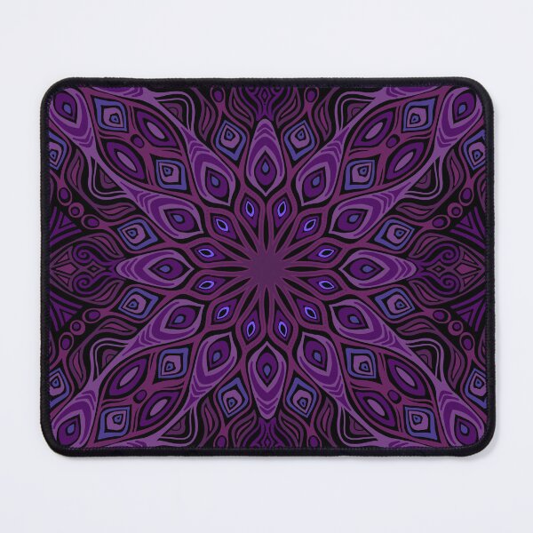 Item preview, Decorative Abstract Peacock Rose Window Pattern - purple and pink designed and sold by Dawn Anthes.
