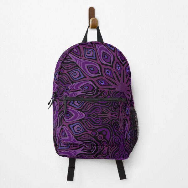 Item preview, Decorative Abstract Peacock Rose Window Pattern - purple and pink designed and sold by Dawn Anthes.