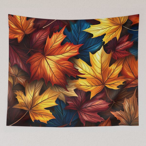 Item preview, Autumn Fall Red And Yellow Leaves Design Art designed and sold by DEC02.