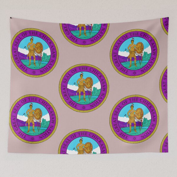 Item preview, Chickasaw Nation Great Seal - Native American Heritage Design designed and sold by TobinGannett.